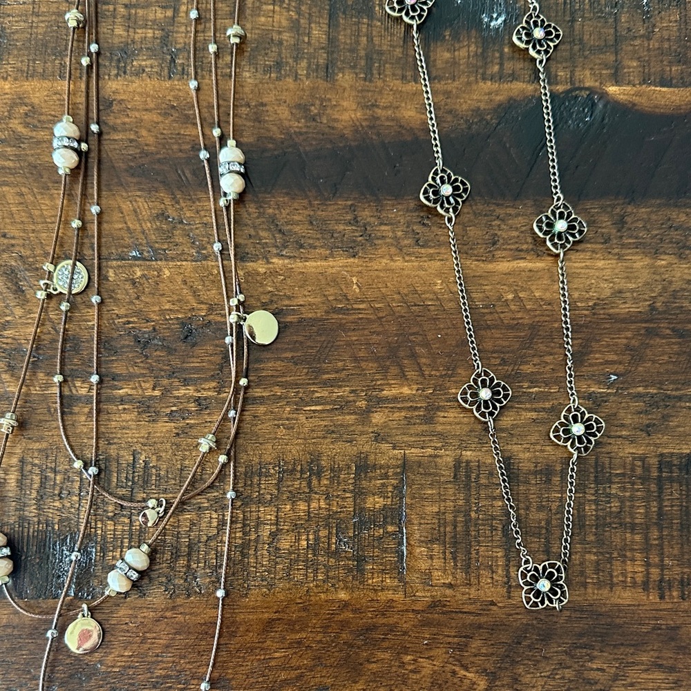 Premier Designs 2 long necklaces.